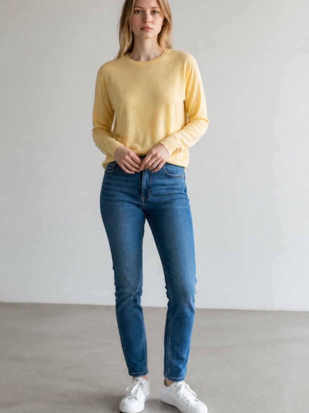 Laura Scott Yellow Sweater